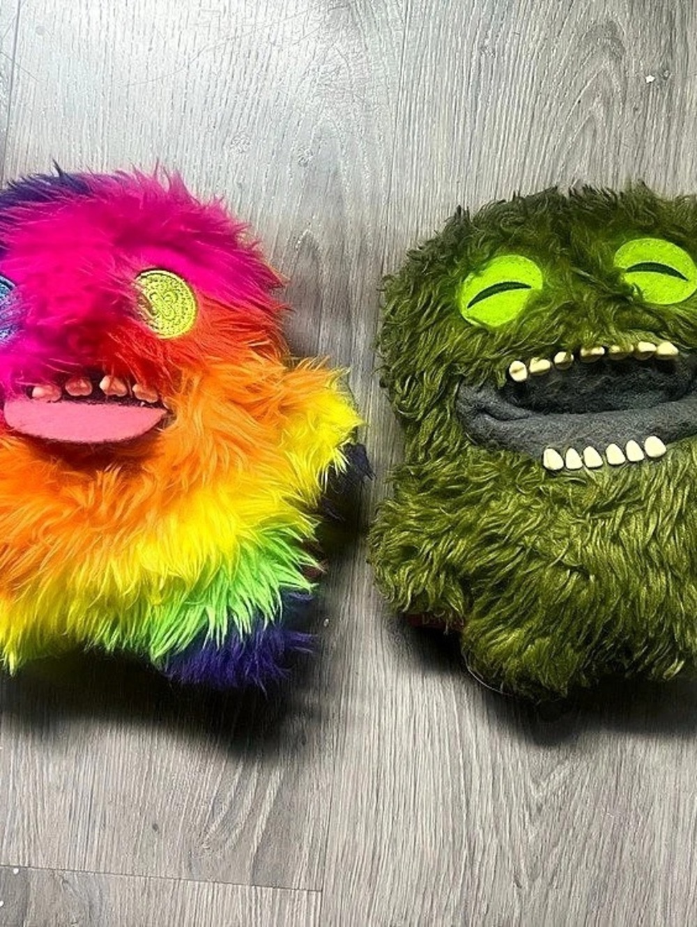 Fuggler Dog Toys Misfit Monsters Grinnero McGoo Plush Set